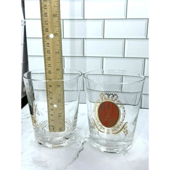 Federal Glass Baronet Castle Shield 2 Piece Set Vintage - Picture 6 of 7